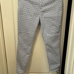 Blue and White Geometric pattern size 14 women’s